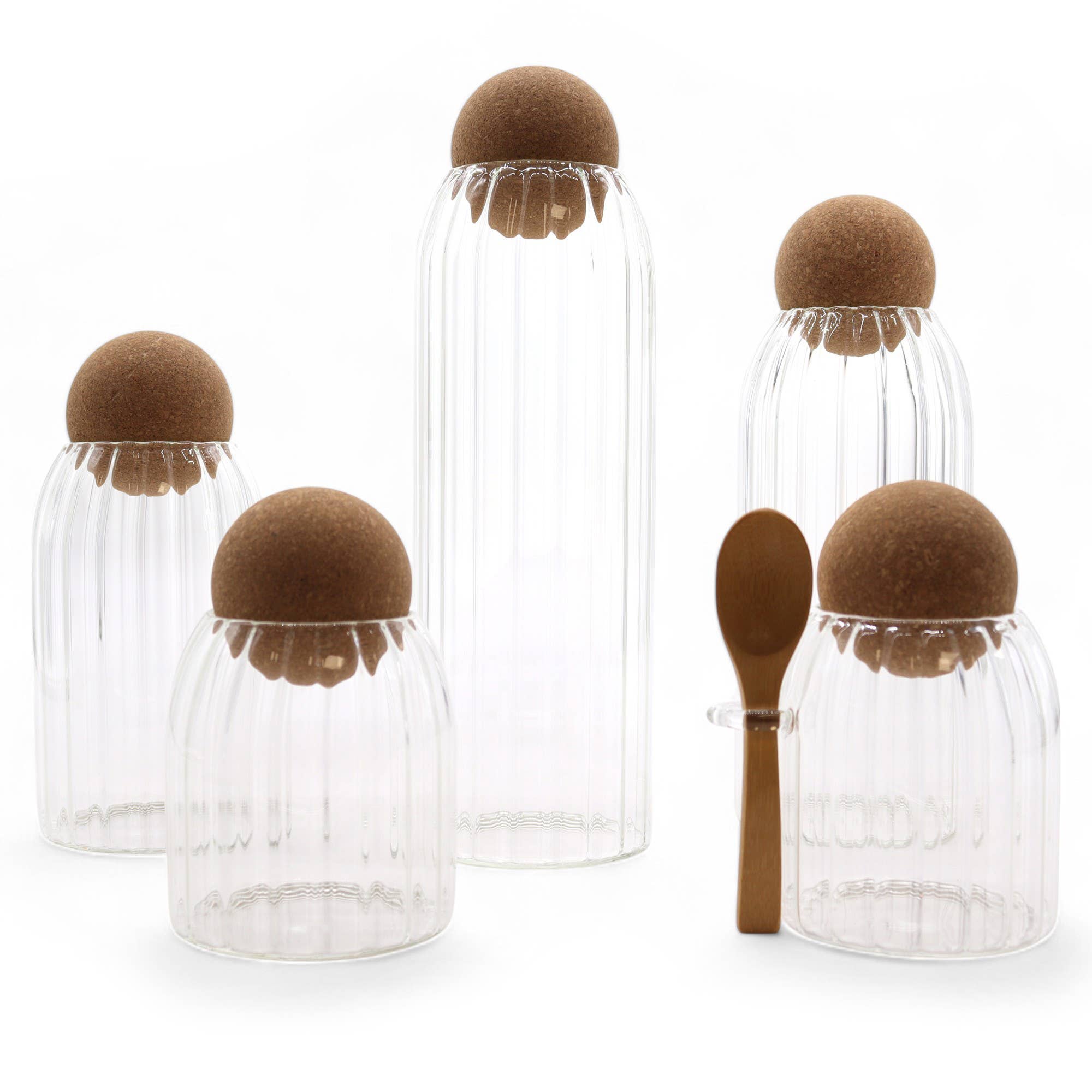 AW Artisan - Wholesale Jar - Glass Jar with Cork Ball - 15 cm1