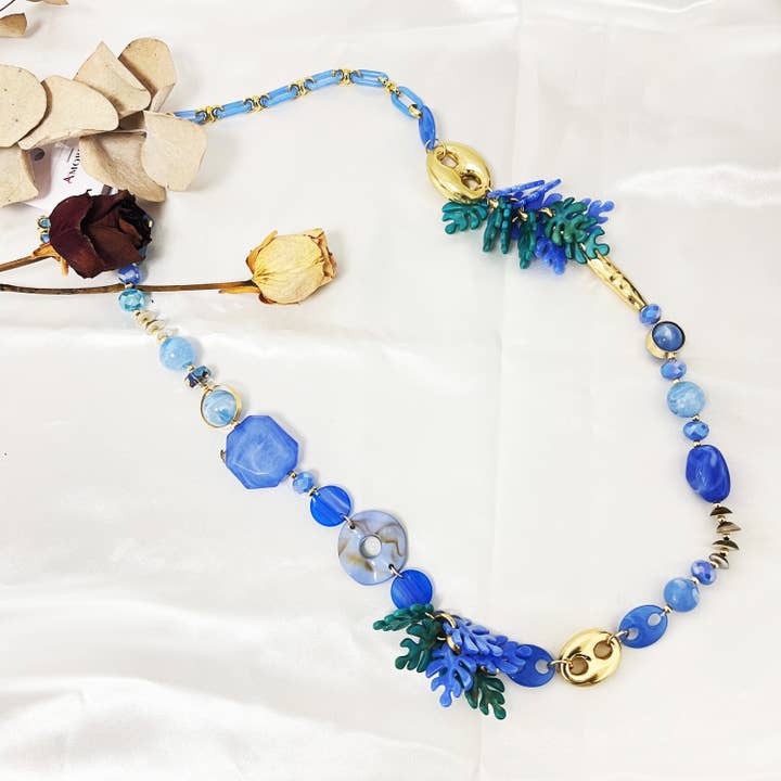 Collana Lunga Cristallo - PC23140F15 per la vendita all'ingrosso da parte di AMORINO SRL