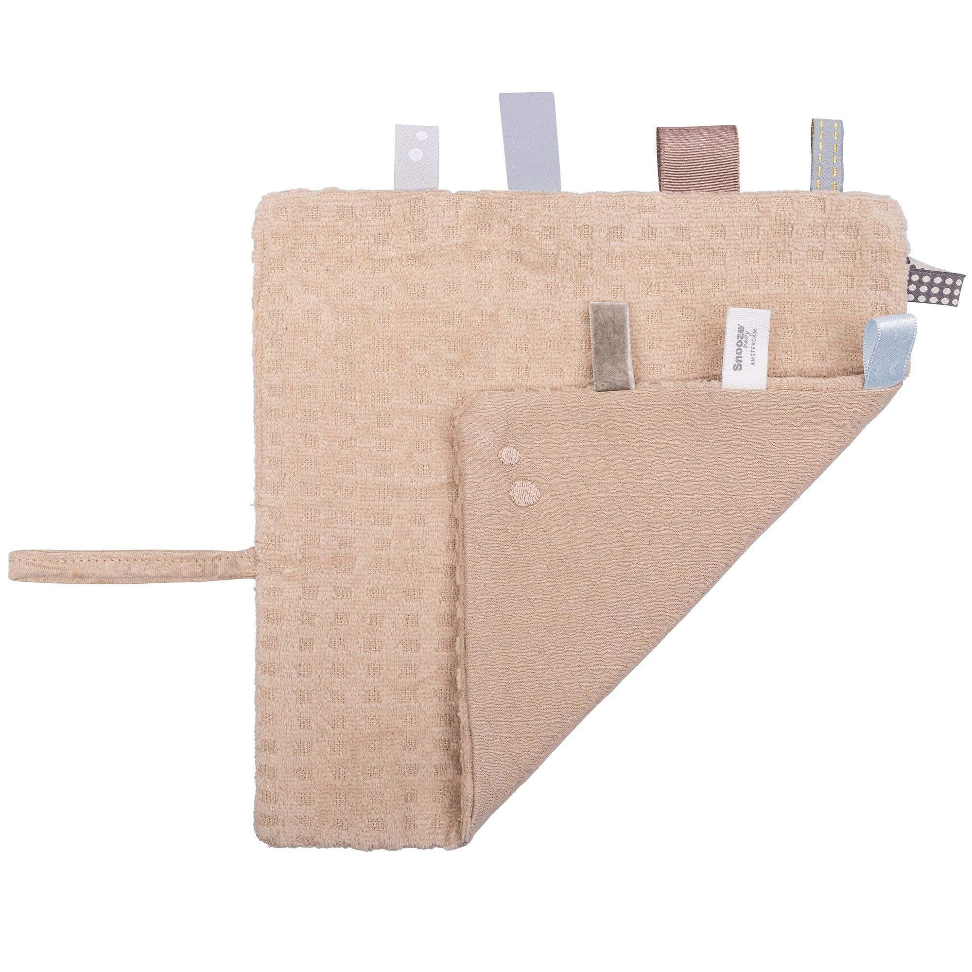 Snoozebaby - Wholesale Security/Cuddle Blanket - Baby - Cuddle cloth 25x25 cm Desert Sand0