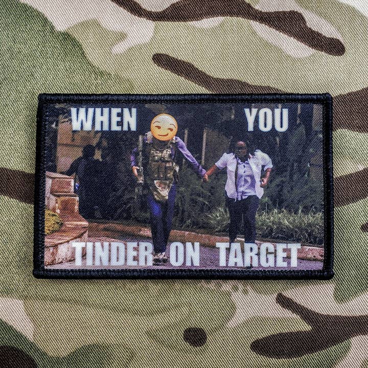 Wanneer je Tinder op doel sublimatieverf moraalpatch voor wholesale door BritKitUSA