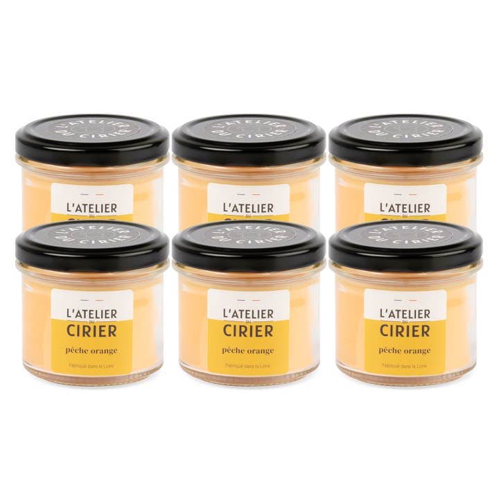 L'atelier du Cirier - Wholesale Jar/Filled Candle - Gourmandine peach orange jar candle2