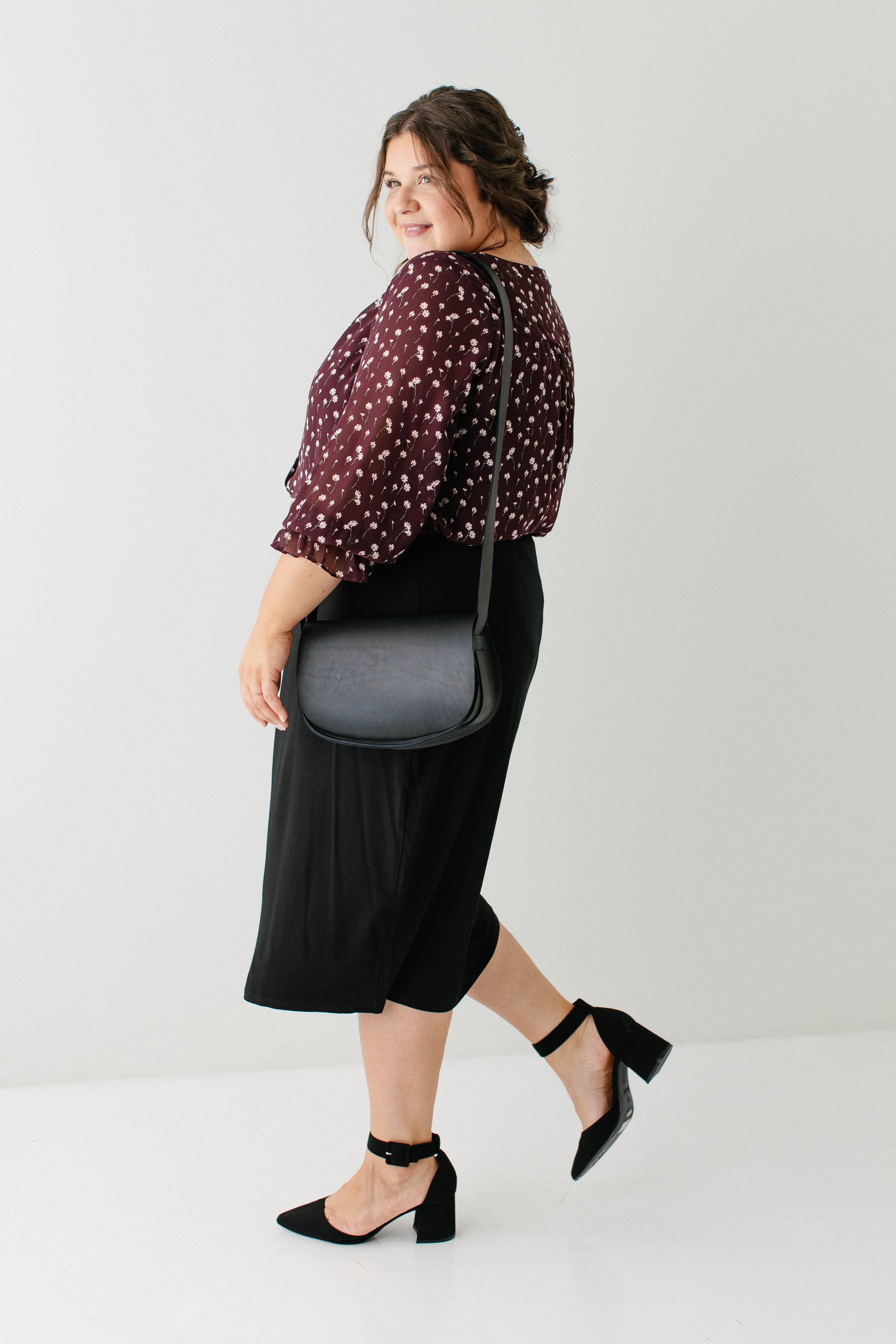 Vino Blusa floreale a maniche 3/4 'Clarissa' in vendita all'ingrosso su Faire10