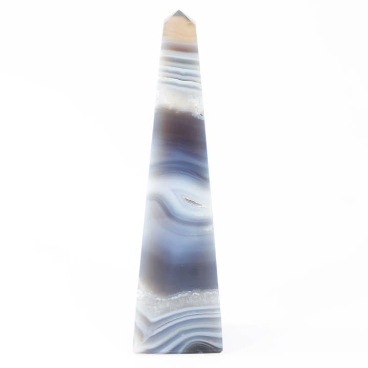 Agate Obelisk (489g) for wholesale by The Psychic Tree