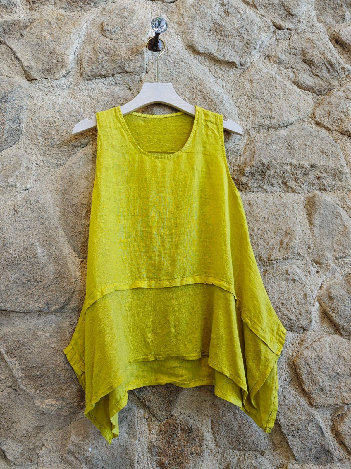 Linen & More - Wholesale Blouse - Women's - REF 6290 LONG V-NECK BLOUSE 100% LINEN10