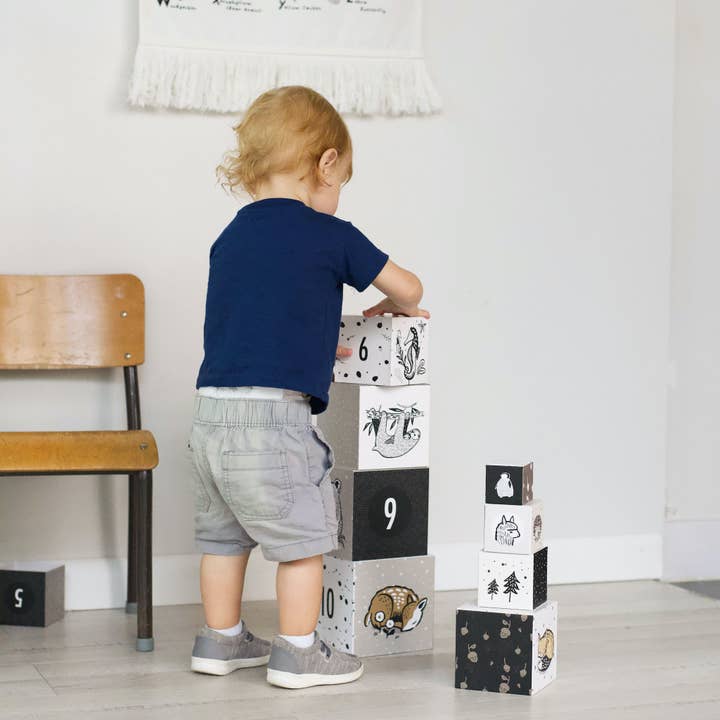 Wee Gallery - Wholesale Stacking Game - Nesting Blocks - Baby Animals6