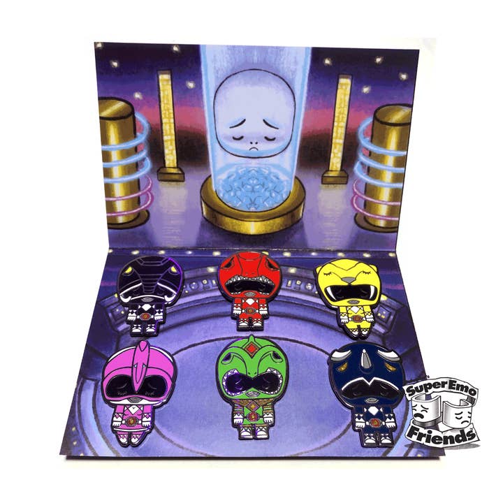 SuperEmoPoutyWainjuz Enamel Pin Set for wholesale by SuperEmoFriends