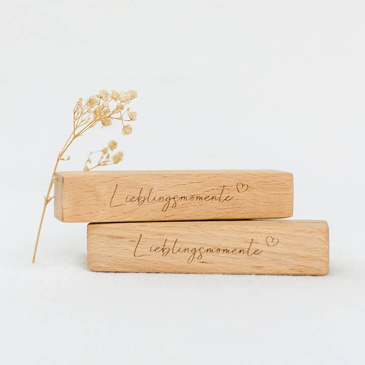 Conjunto de porta-cartões “Favourite Moments” em saco de linho por atacado de Bake Affair GmbH