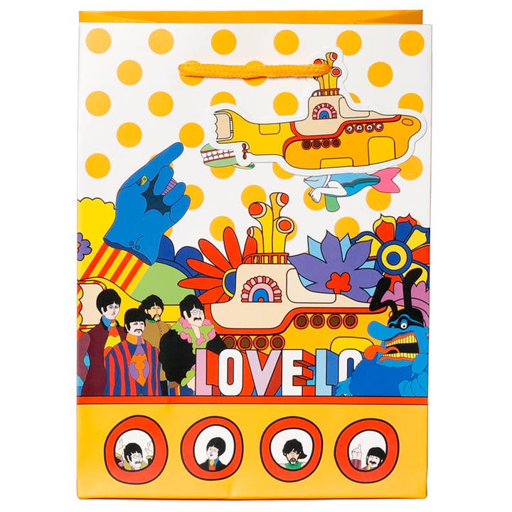 Puckator Ltd - Wholesale Gift Bag - The Beatles Yellow Submarine LOVE Gift Bag - Medium