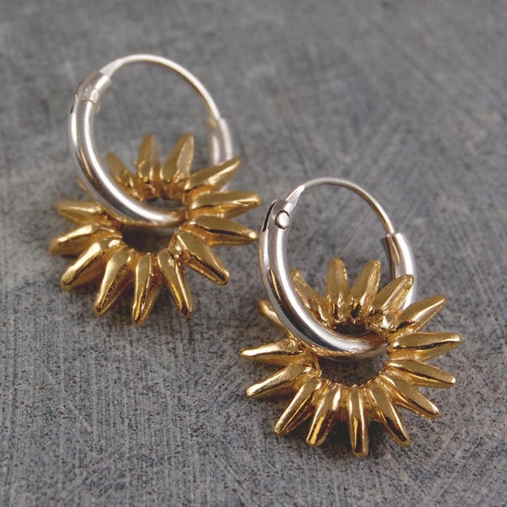 Brincos de Argola em Ouro Pequeno por atacado de Otis Jaxon London