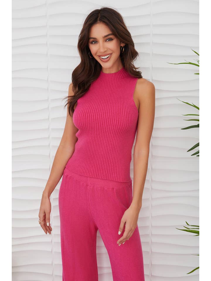 MILIO MILANO - Vente Haut en maille â femme - COQUILLE CĂTELĂE EN VISCOSE SANS MANCHES (330117/37715)33