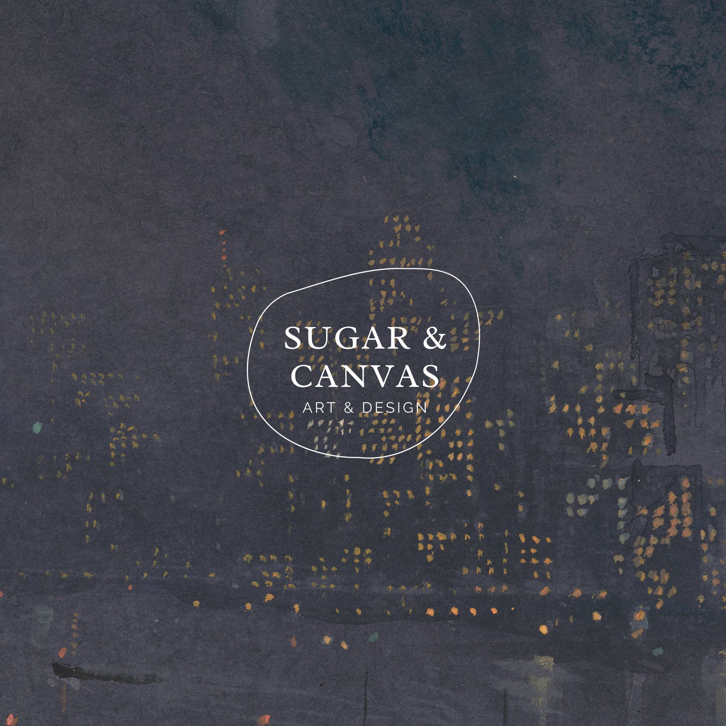 Sugar & Canvas - Vendita all'ingrosso Stampa artistica - Stampa artistica vintage City Skyscaper Night Skyline VP1662