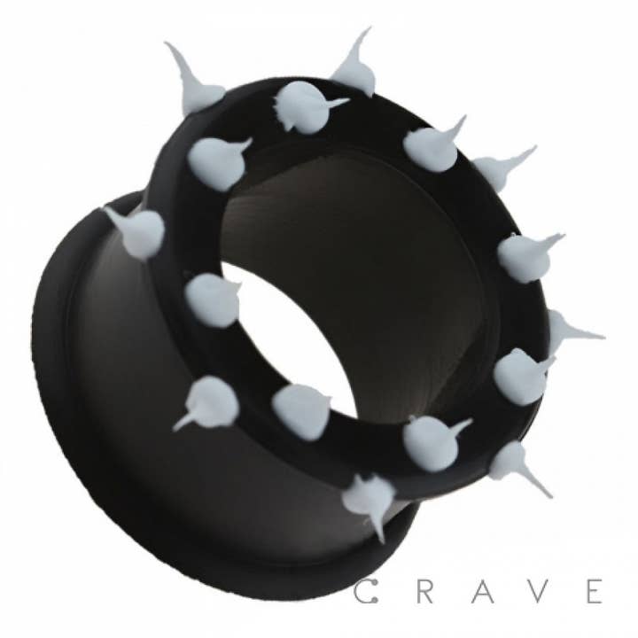 CRAVE – Großhandel Gesichts-/Körper-Kette – ULTRAFLEXIBLER TUNNELSTECKER MIT MEHREREN SPIKES UND DOPPELTER FLARE