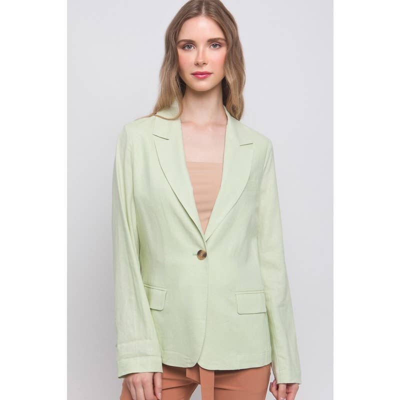 Paperdoll - Wholesale Blazer - Women's - Linen Classic Look Fine Blazer0