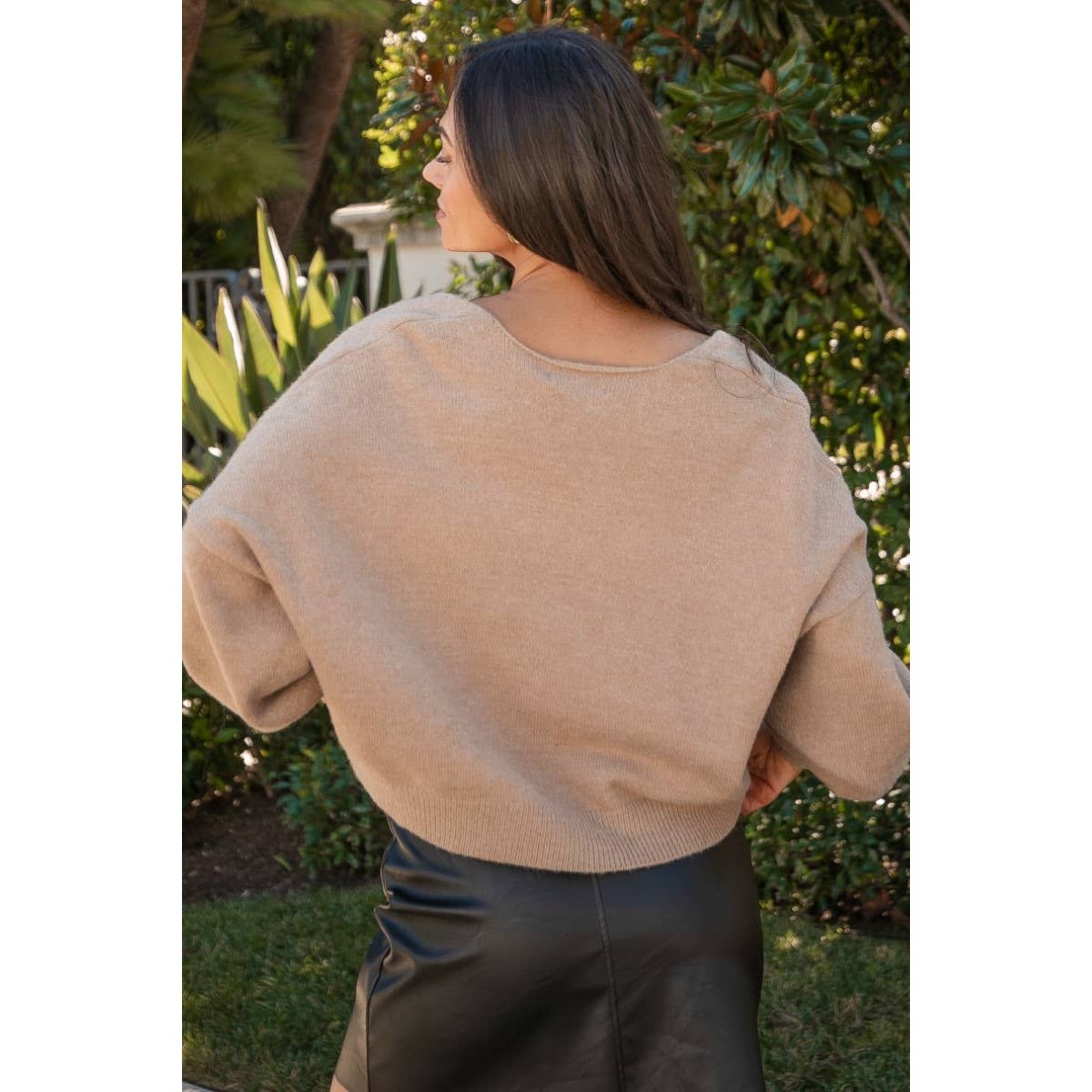Verte - Wholesale Knit Sweater - Women's - DROP SHOULDER SWEATER_78T11886