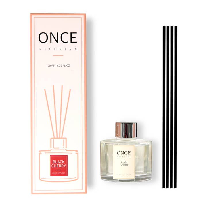 Once Black Cherry Reed Diffuser 4 Oz (120 Ml) for wholesale by Every Reason