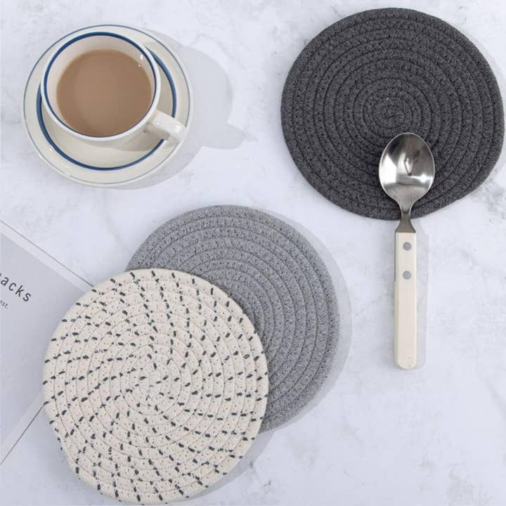 Vigor Path - Wholesale Trivet - 100% Cotton Thread Weave Potholders and Trivets - Stylish Co2