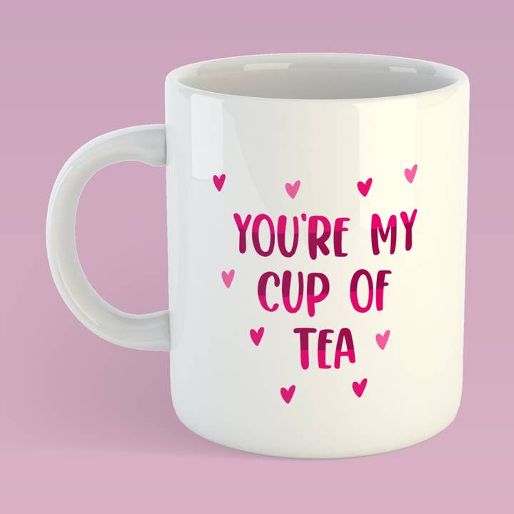 Du är min kopp te rolig citat Valentines mugg för wholesale av Design By Emma