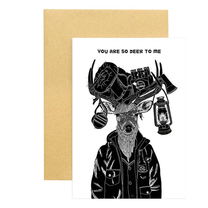 So Deer To Me Card for wholesale by Woosah Outfitters