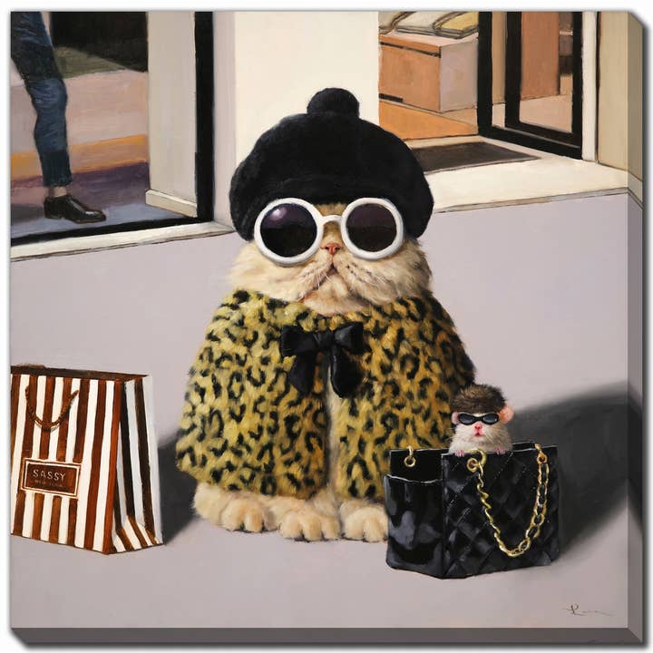 Retail Therapy Printed 24x24 Canvas Wall Art for wholesale by Streamline Art