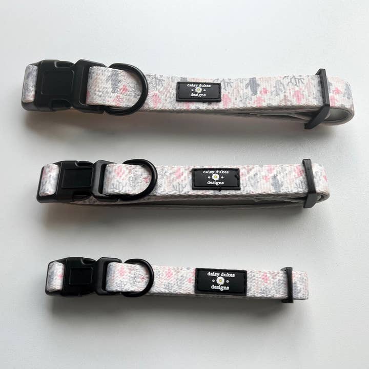 Cactus Patch Adjustable Fabric Dog Collar for wholesale by Daisy Dukes Designs