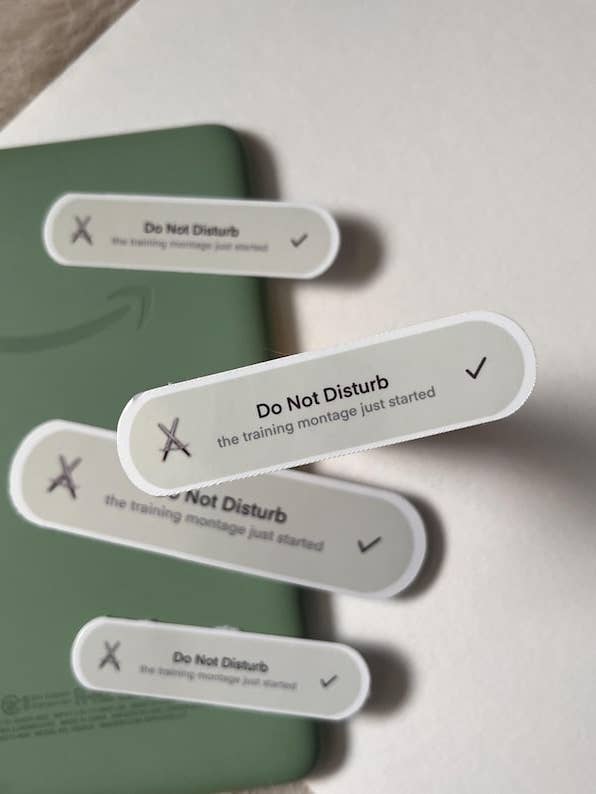 Training Montage kindle sticker for wholesale by Jessi's Messes