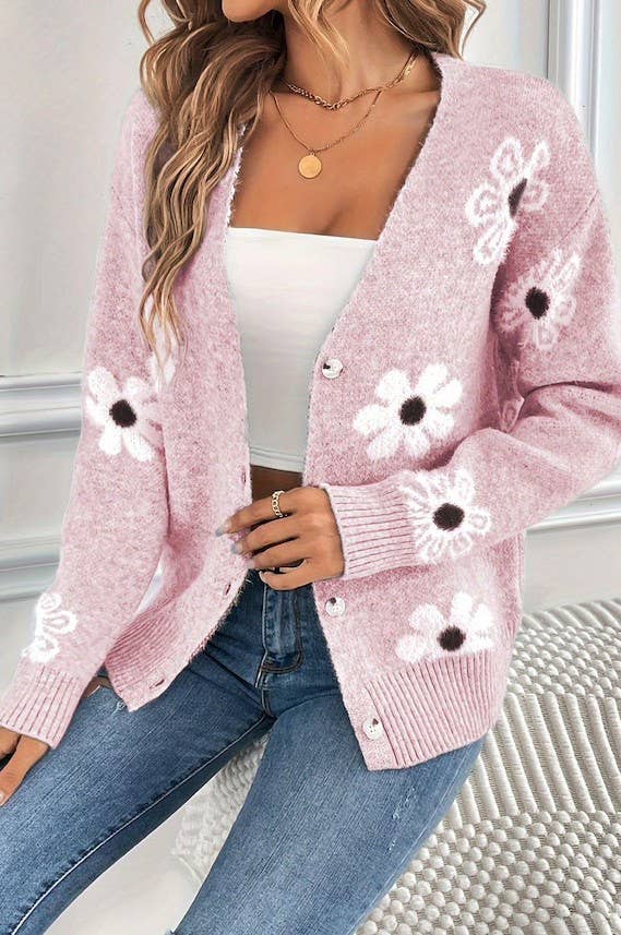 Miss Sparkling - Vendita all'ingrosso Cardigan - Donna - Cardigan con motivo floreale2