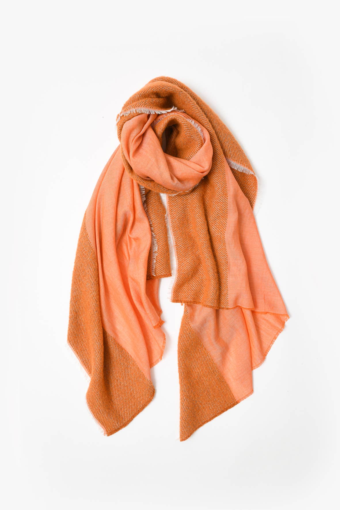 Abstract - Wholesale Scarf - Women's - Wool blend scarf with bouclé details8