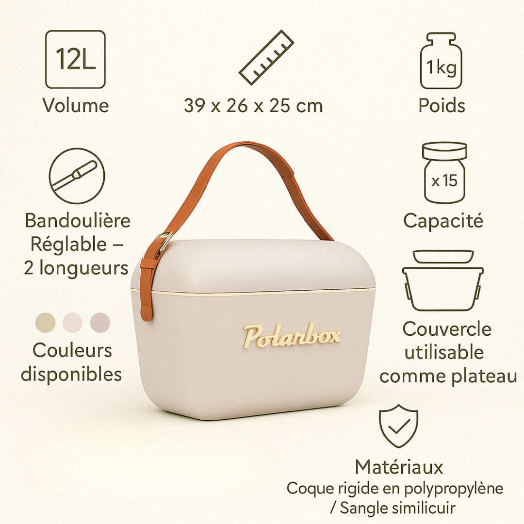 BADAWIN - Venta al por mayor Nevera portátil/bolsa de refrigeración - Nevera Polarbox Pearl 20 L - Oro11