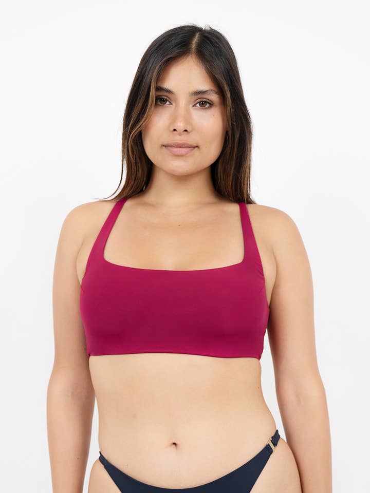 Crete HER - Top de Bikini Cruzado en la Espalda - Coral Rojo para venta al por mayor de 1 People