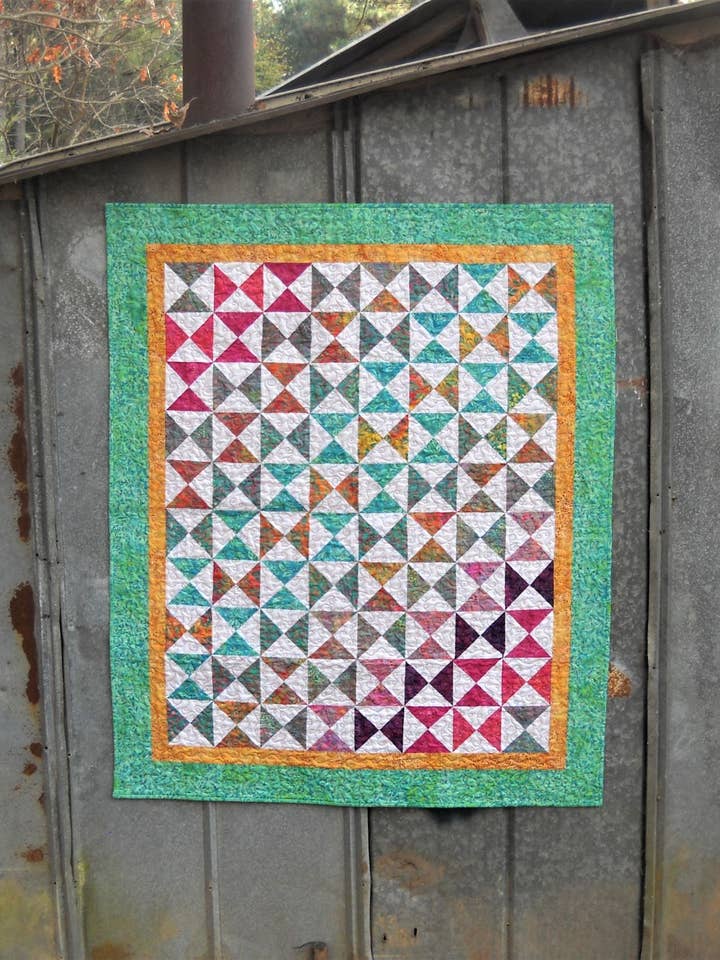Mill House Spring Quilt Pattern CCC-021 for wholesale by Curlicue Creations