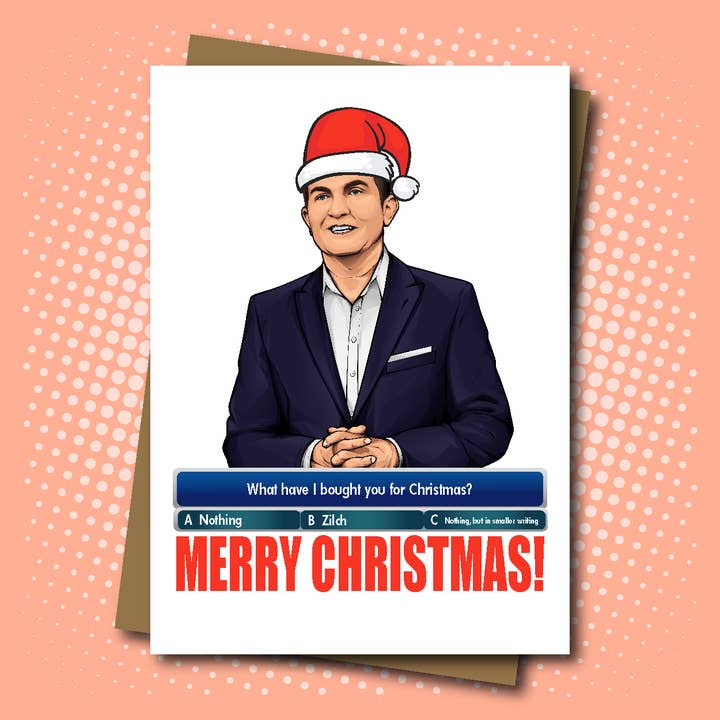 Merry Christmas - Inspired by 'The Chase' for wholesale by Maya Rose Creations