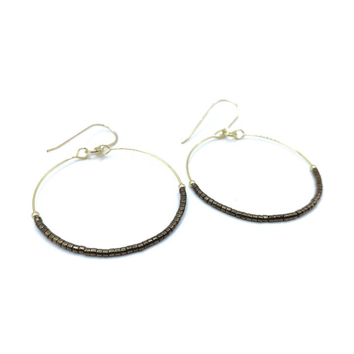 Hollywood Hoop in Brown Cocoa for wholesale by erin gray