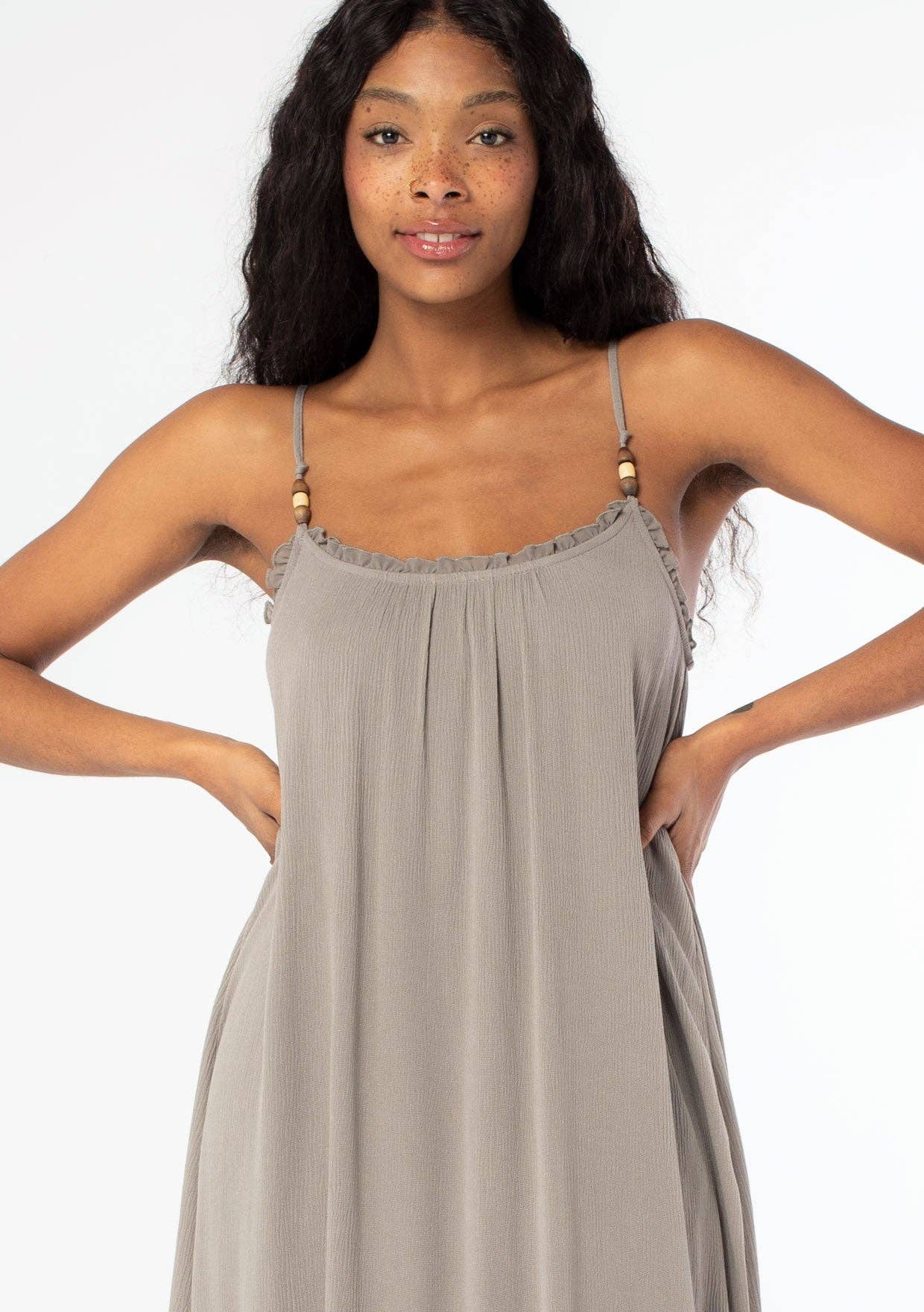 Lovestitch - Wholesale Dress - Women's - Bohemian High Slit Spaghetti Strap Maxi Dress7