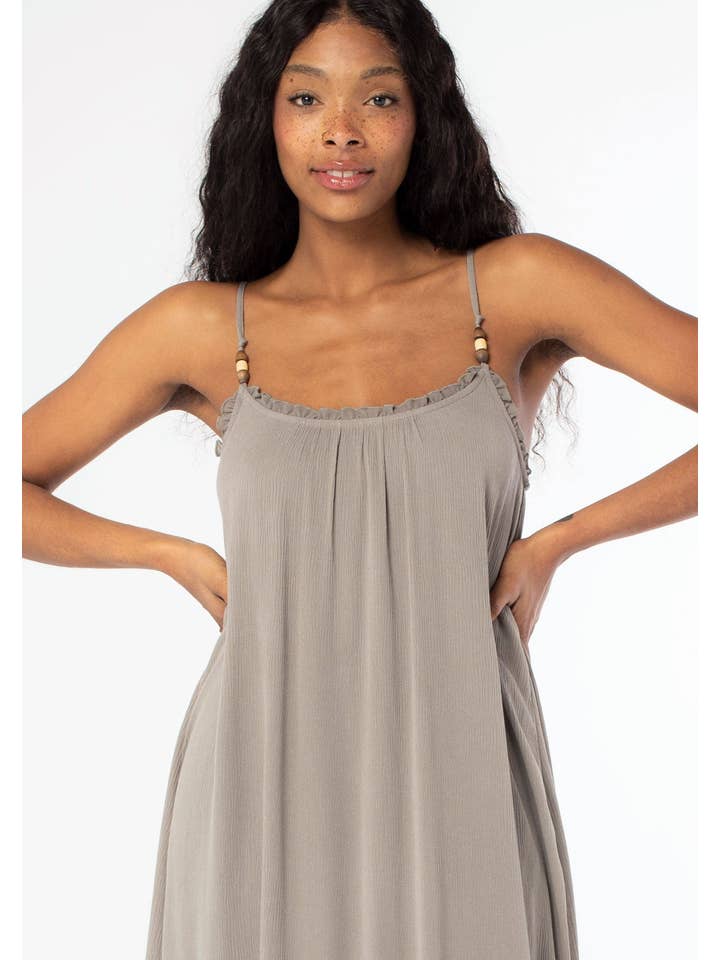 Lovestitch - Wholesale Dress - Women's - Bohemian High Slit Spaghetti Strap Maxi Dress7