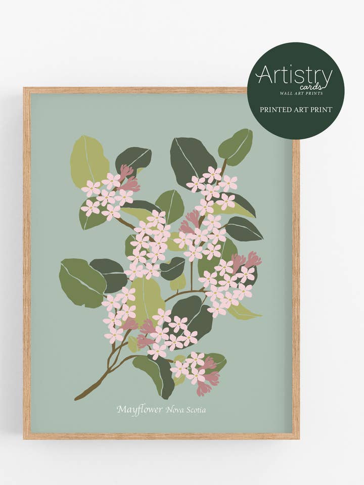 Impression artistique sur la fleur de mai | 3 tailles disponibles pour la vente par Artistry Cards