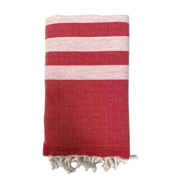 Rotes Fouta-Handtuch, Strandtuch für den Großhandel von SoBeach