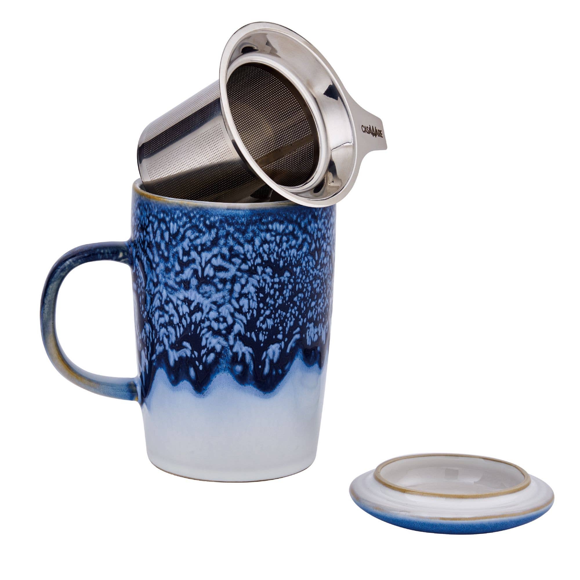 CasaWare - Wholesale Tea Set - 16 oz Tea Infuser Mug CLOUD6