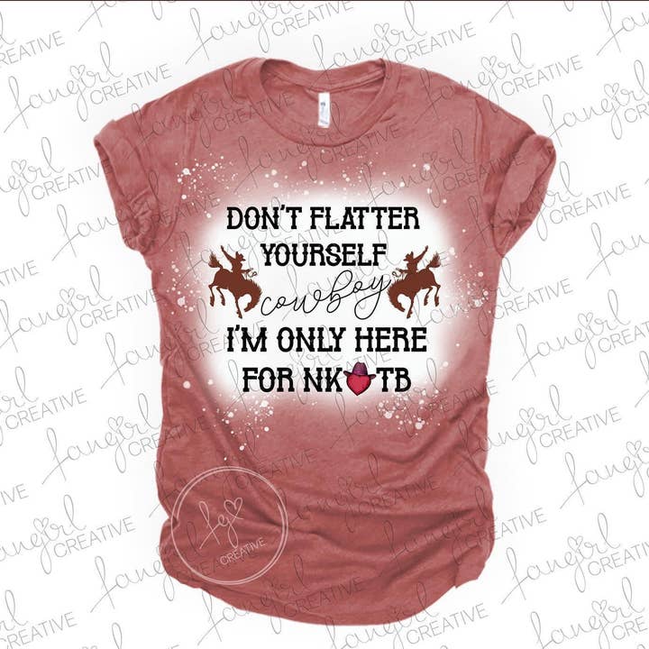 Camisa vaquera Don't Flatter Yourself para venta al por mayor de fangirl creative