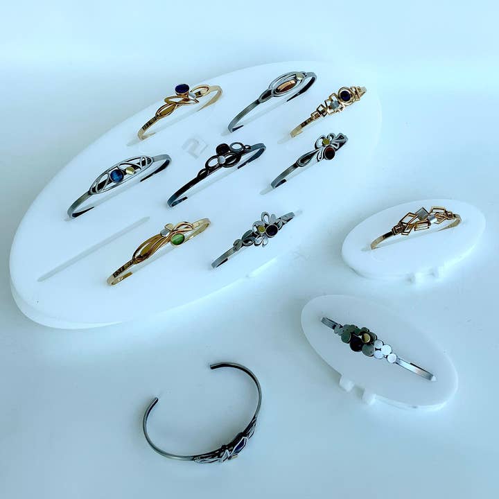 Christophe Poly / Crono Design - Vente Bracelet manchette - BRACELETS (L) - Bracelet Manchette Fin Taille 1&2 Tous Deux Ajustables6