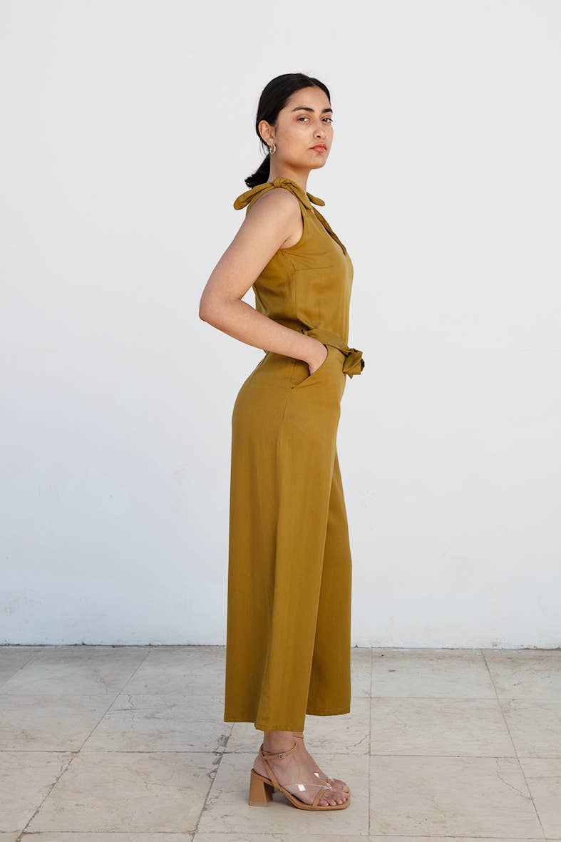 Studio Hertzberg - Venta al por mayor Peto - Mujer - Mono de Tencel FA-SA en color oliva1