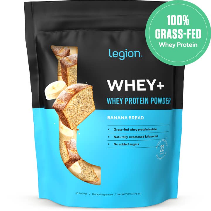 Legion Athletics, Inc. – wholesale Protein/superfood powder – Legion Whey+ Natural Whey Protein Powder - 30 Servings (Banana Bread)10