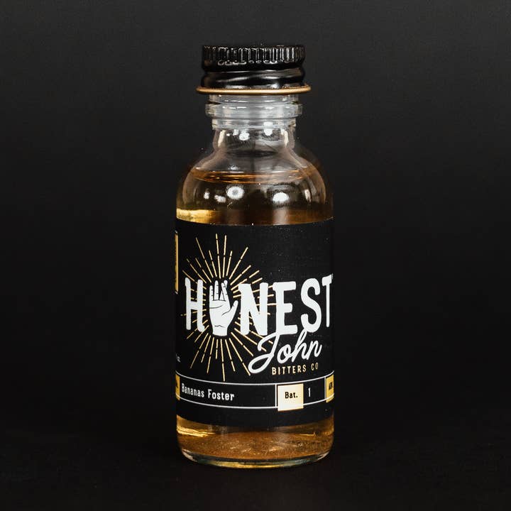 Bananas Foster 1oz for wholesale by Honest John Bitters Co
