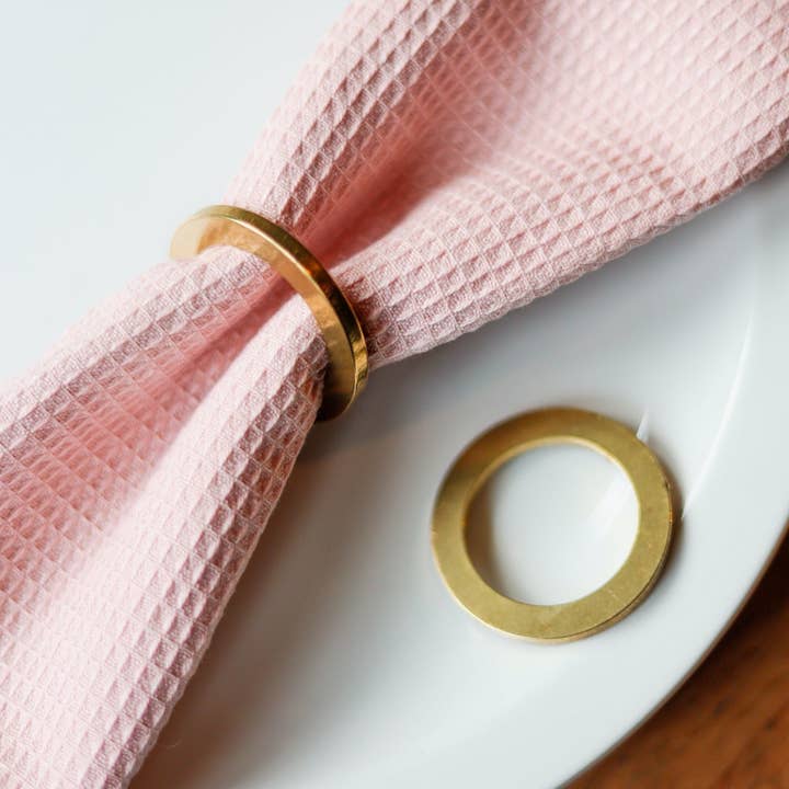Pivot - Wholesale Napkin Ring - Napkin Rings - Brass (Set of 2)5