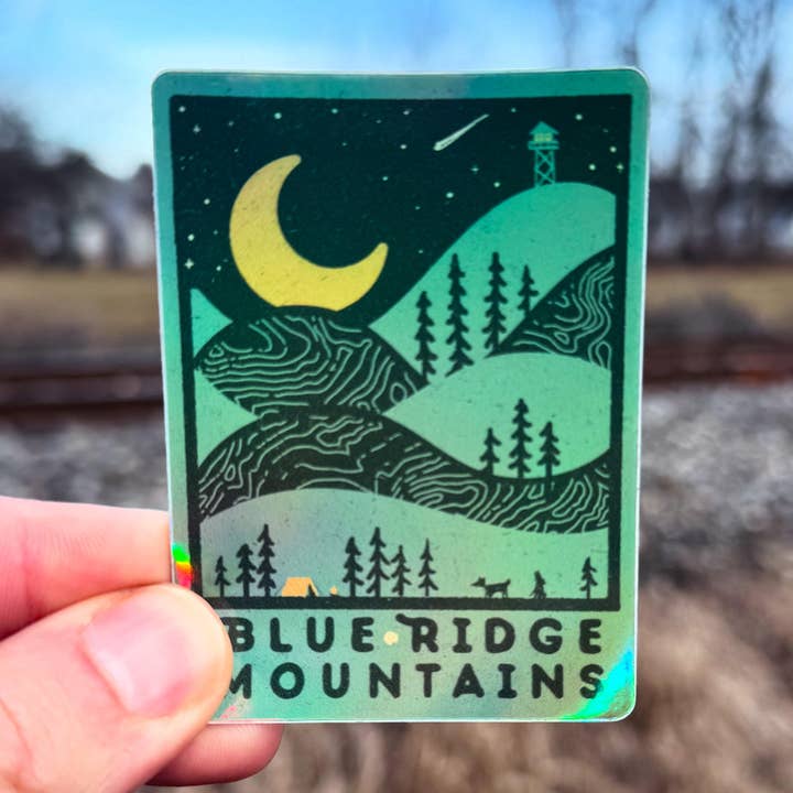 Night Ridge | Holographic Sticker for wholesale by Menottees
