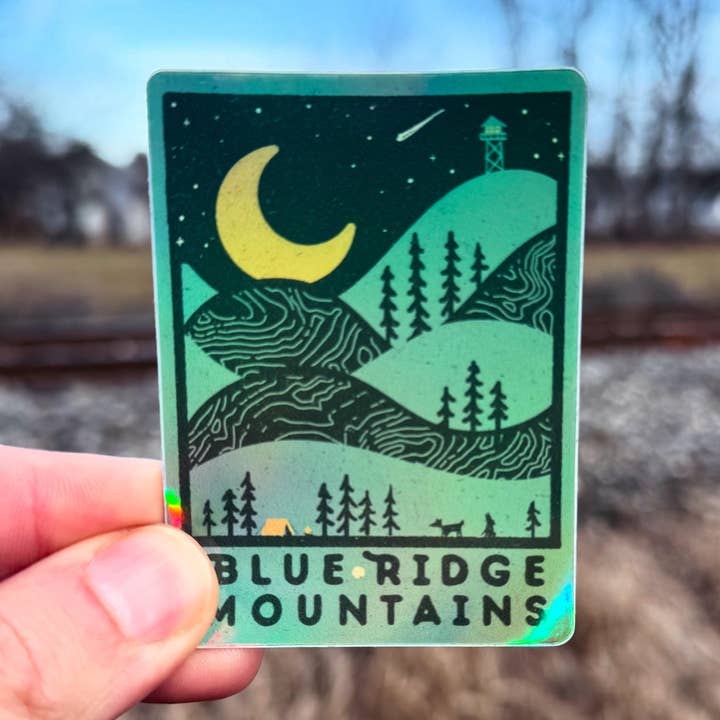 Night Ridge | Holographic Sticker for wholesale by Menottees