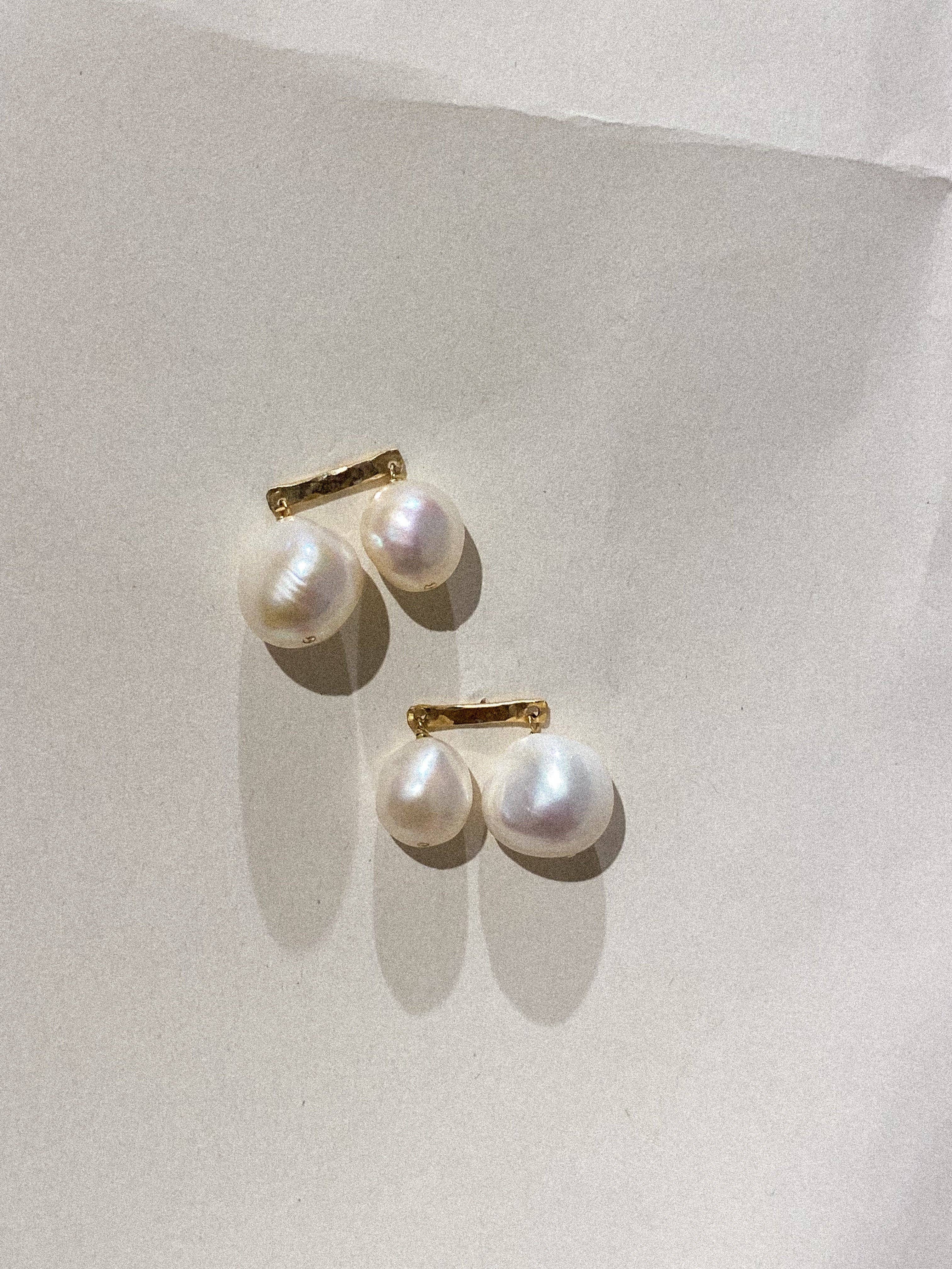 Marida Jewelry - Wholesale Dangle Earrings - Duet Freshwater Pearl Dangle Earrings2