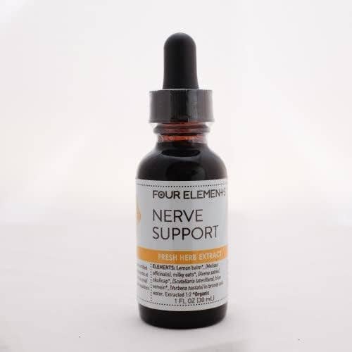 Four Elements Organic Herbals - Wholesale Tincture - Nerve Support Herbal Tincture Blend - 1 oz1