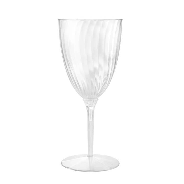 EcoQuality - Vendita all'ingrosso Flute da champagne - Flûte da champagne in plastica trasparente da 8oz – Usa e getta ed elegante per eventi