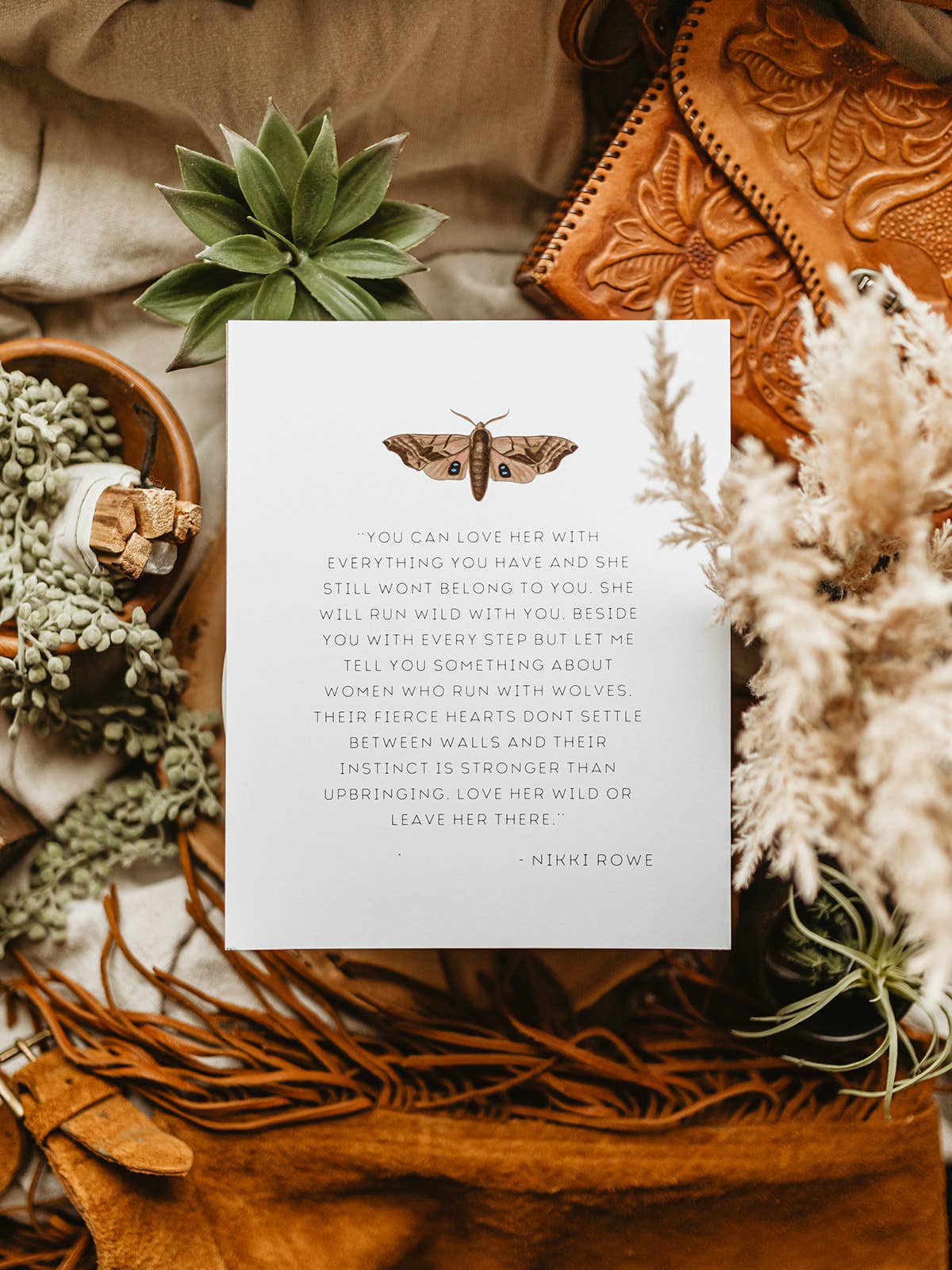 You're Golden Co. - Vente Affiche d'art - Vous pouvez aimer sa citation avec Moth Print3