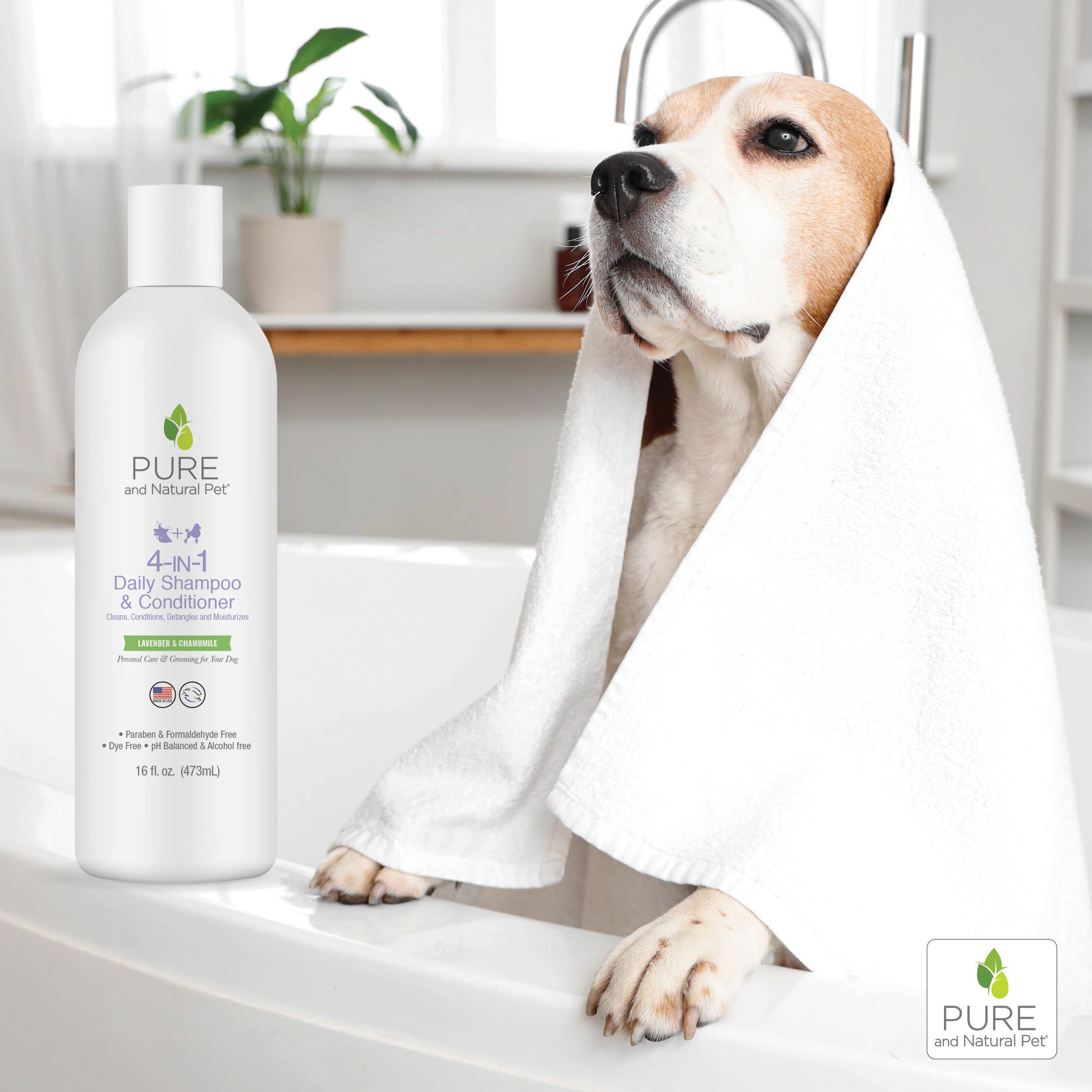 Pure and Natural Pet - Wholesale Pet Shampoo - Dog - 4-in-1 Daily Shampoo and Conditioner for Dogs2